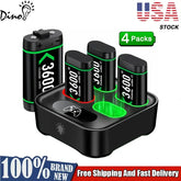 Rechargeable Battery for Xbox One Controller 4 X 3600Mwh Battery for Xbox One/Xbox Series X/S Charging Accessories 